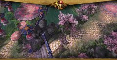 那绽放着的一簇簇桃花似乎在向刚刚步入天龙江